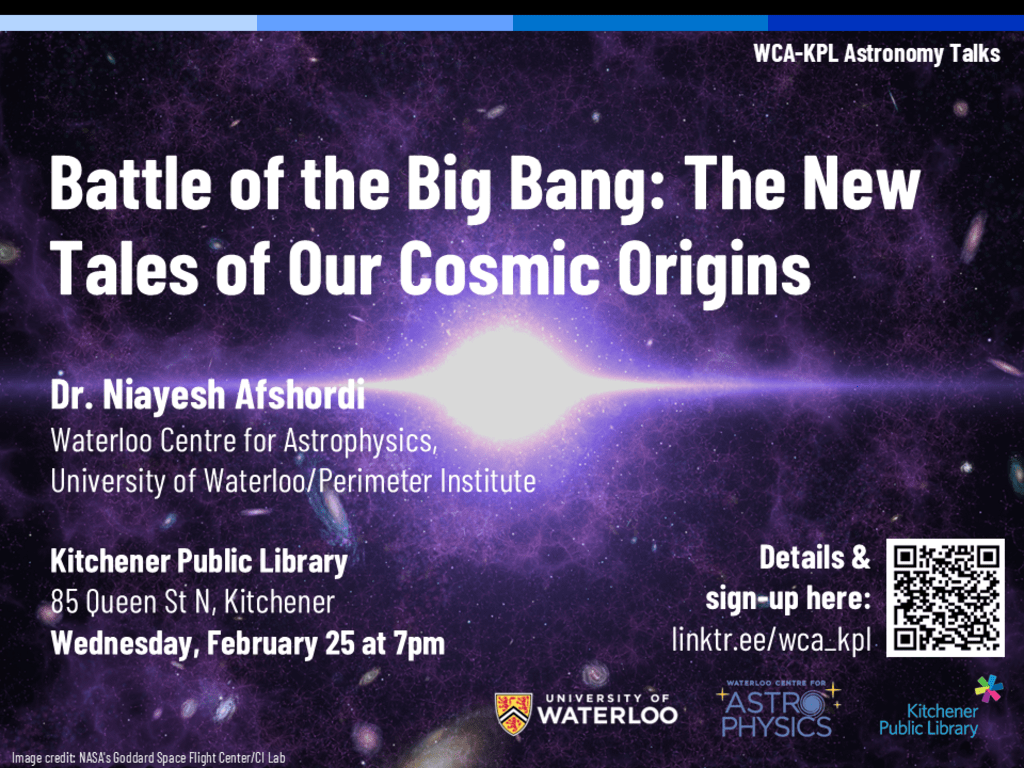 Poster advertising WCA-KPL public talk