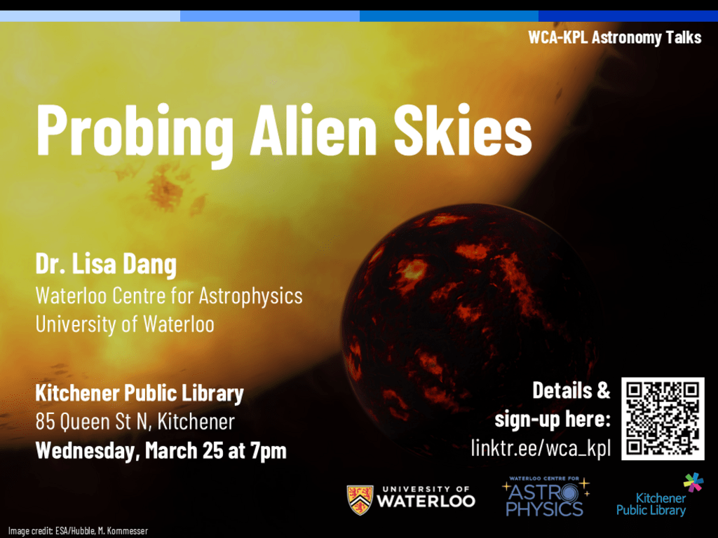 WCA-KPL public talk poster for March 2026