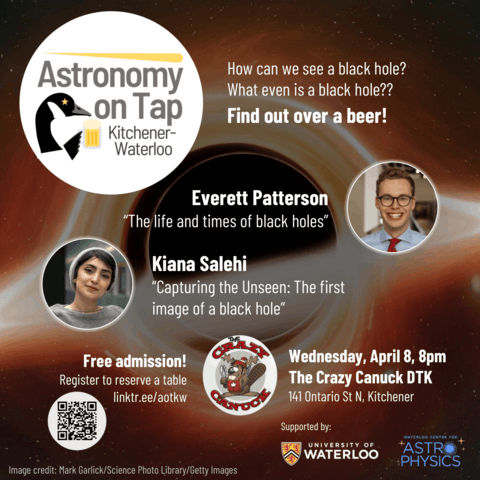 Astronomy on Tap - KW April poster