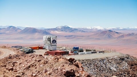 Fred Young Submillimeter Telescope on the summit of Cerro Chajnantor, Chile