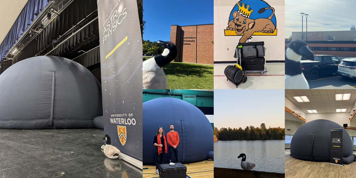 Collage of photos taken over the course of the Astro-Bubble tour