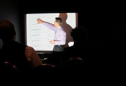 Markus Moos presenting at the 2012 American Association of Geographers (AAG) Conference.