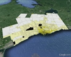 Gordon Suburb Toronto 2011 Google earth image