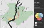 Kelowna's built form and commute map.