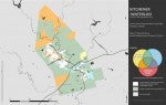 Kitchener-Waterloo's built form and commute map.