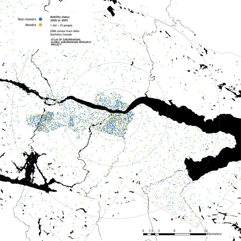 Saguenay: Mobility status 2000 to 2005