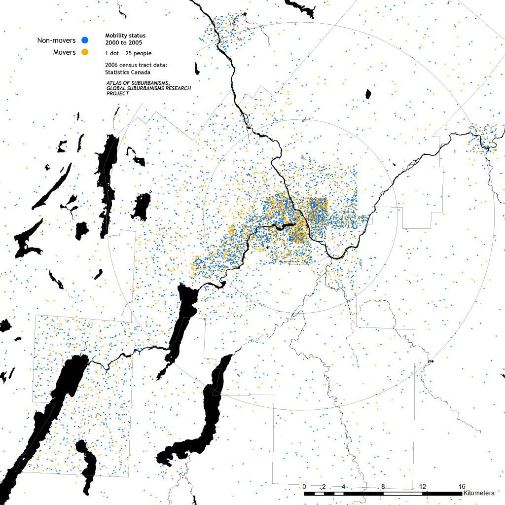 Sherbrooke: Mobility status 2000 to 2005