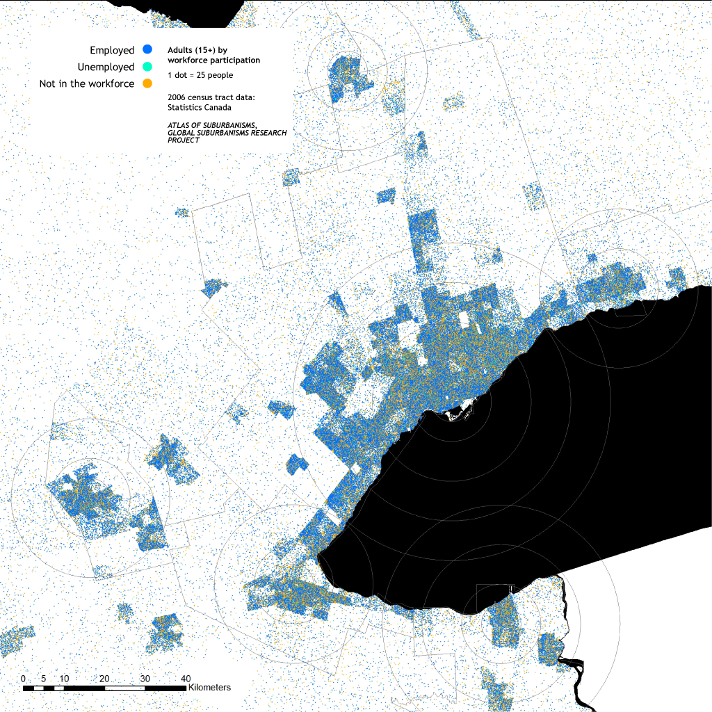 Greater Toronto Area: Adults (15+) by workforce participation