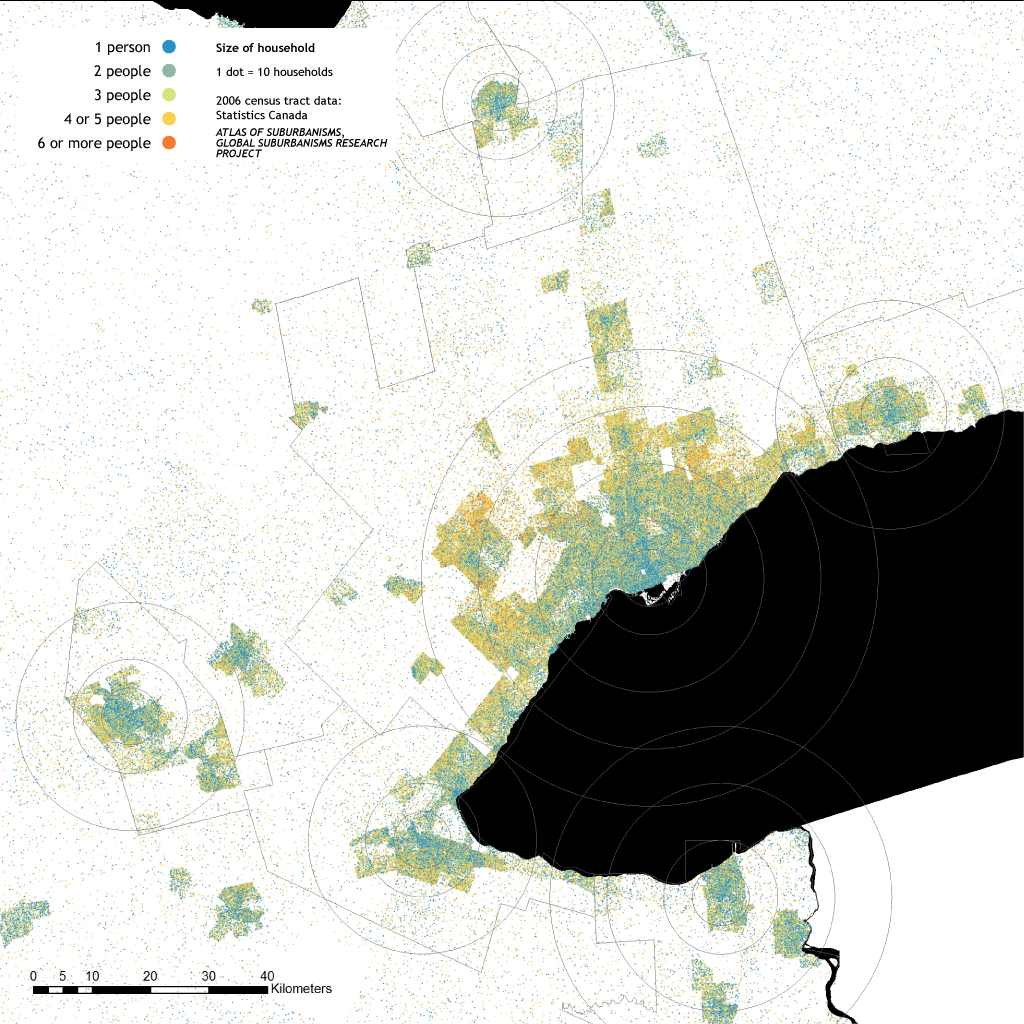 Greater Toronto Area: Size of household