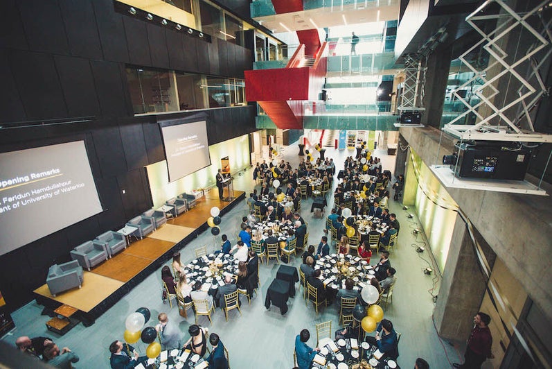 View of the gala from above