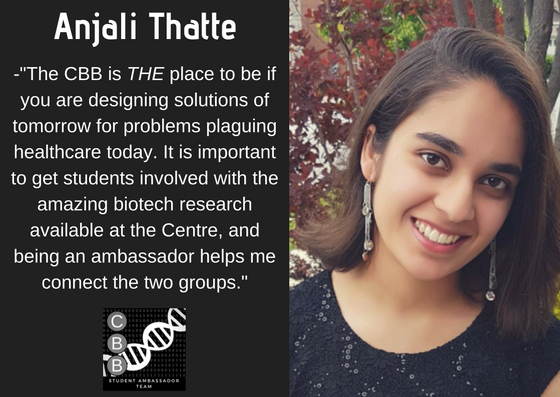 Anjali Rutledge Student Ambassador Team | Centre for Bioengineering and Biotechnology ...