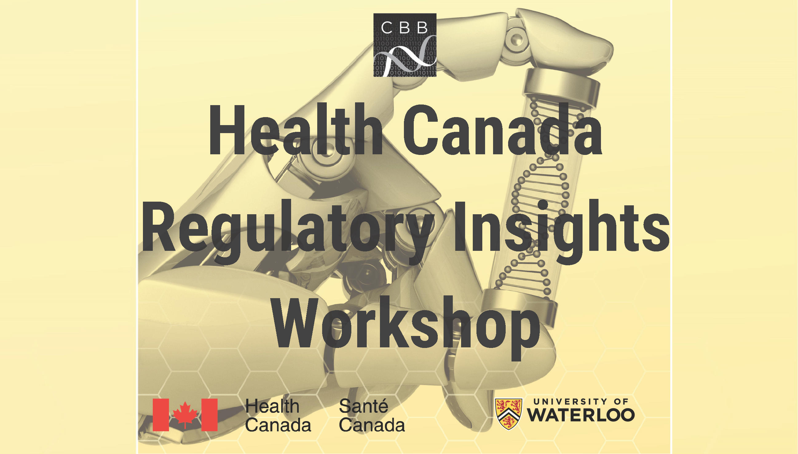 Health Canada Regulatory Insights Workshop event banner
