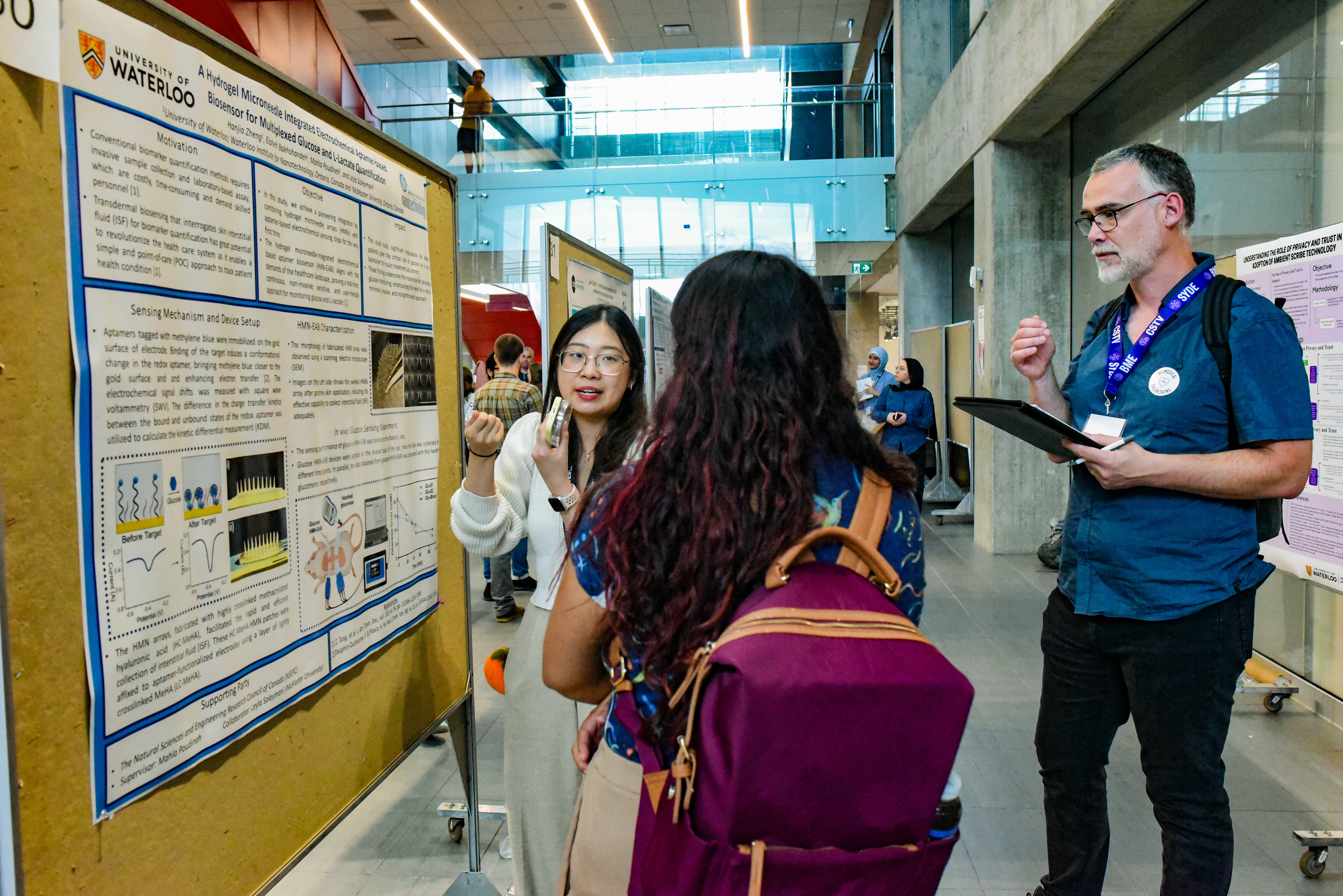 Biomedical Engineering and Technology Research Day Image of graduate students presenting their posters