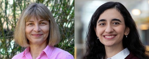 Left to right: Professor Lila Kari and Monireh Safari