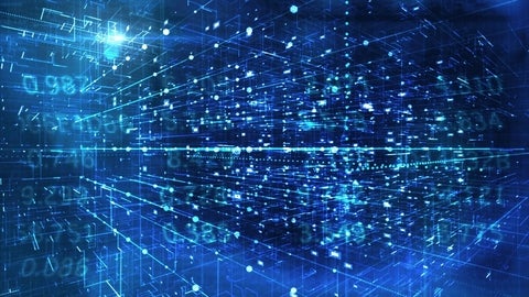 Graphic of inside a computer chip.