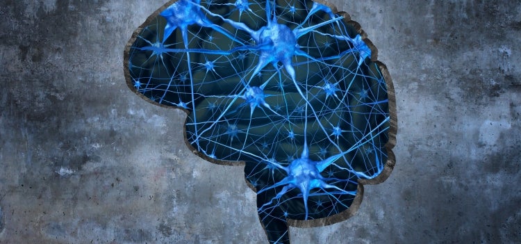 Istock illustration of a brain with neurons.