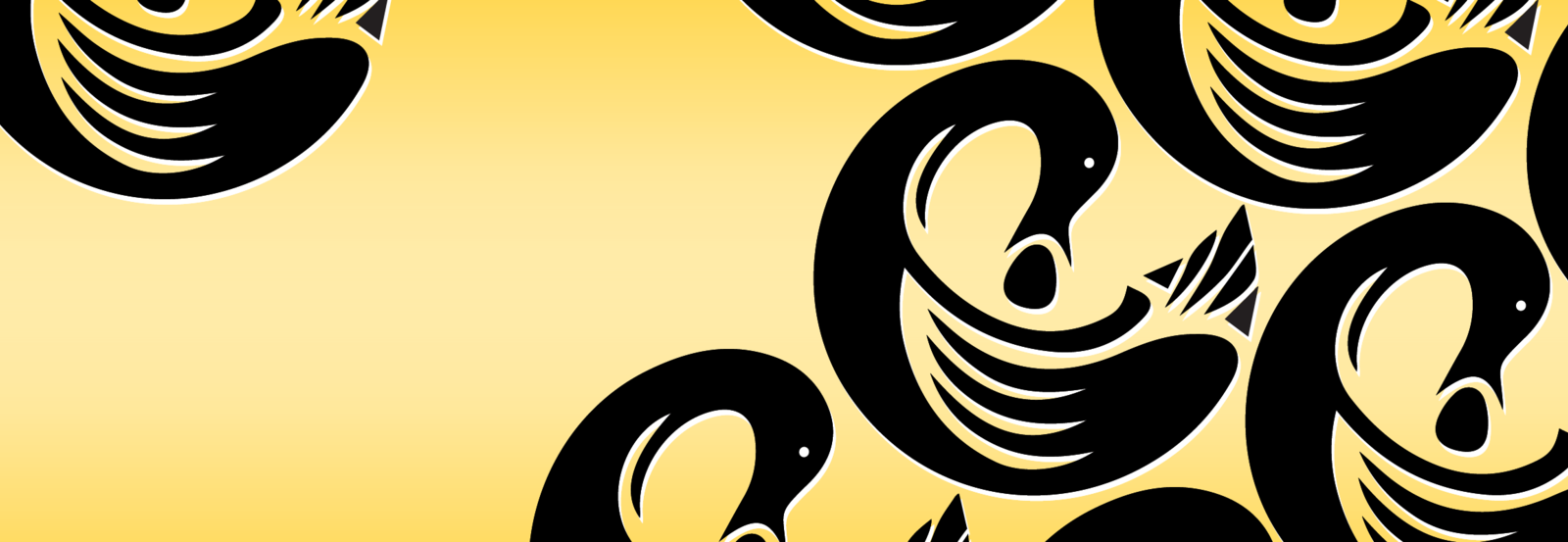 Yellow background with Sankofa bird image