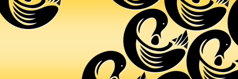 Yellow background with Sankofa bird image