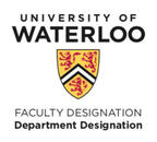 A vertical lockup with the faculty and department names beneath the University logo.