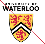 Univerisity of Waterloo logo - improper resizing
