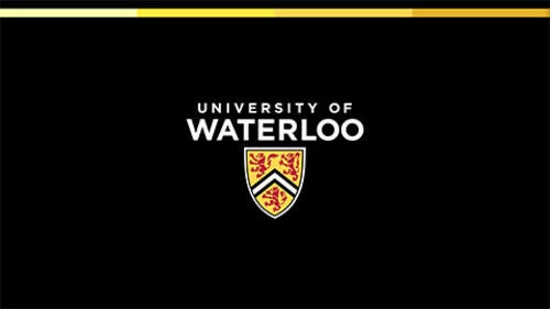 University of Waterloo video tail with black background