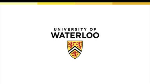 University of Waterloo video tail with white background