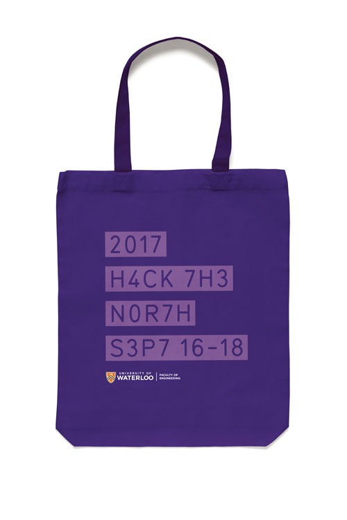 tote bag sample with typ1451 font