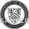 Black-and-white University seal