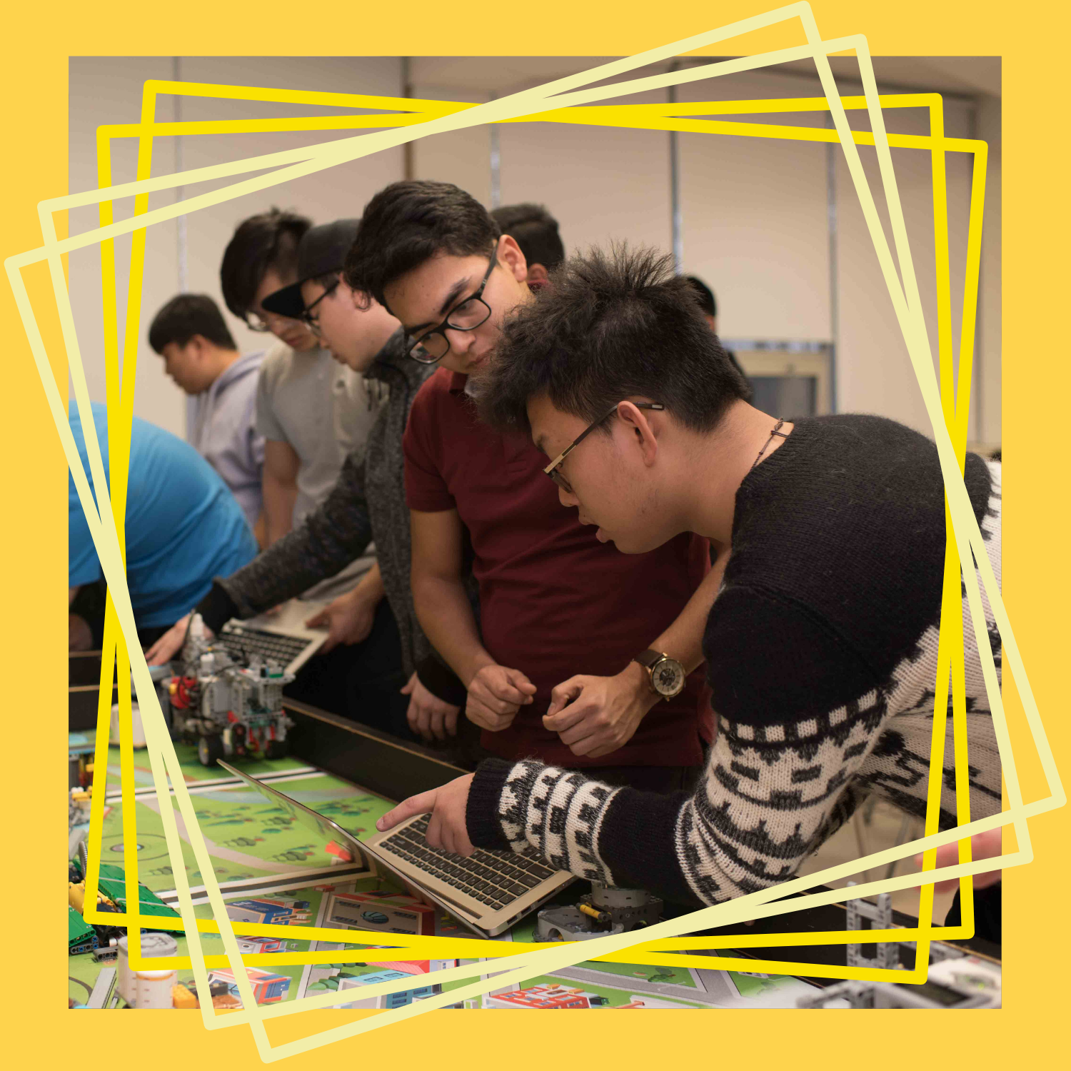 Group of students in class