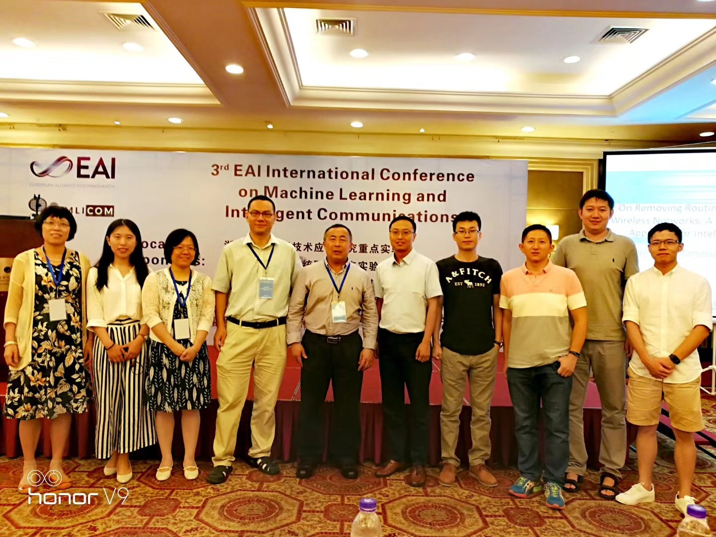 Prof. Shen and many BBCR members attended the 3rd EAI International Conference on MLICOM 2018