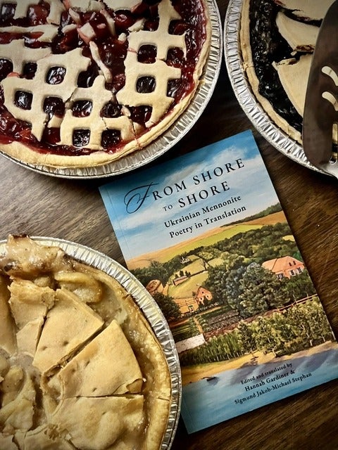 From Shore to Shore book cover pictured with various fruit pies