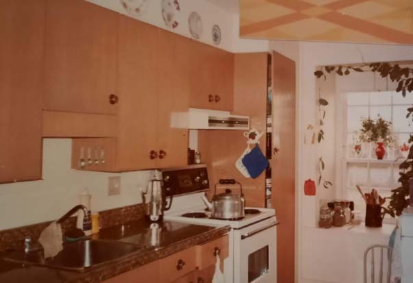vintage photo of the brubacher house kitchen