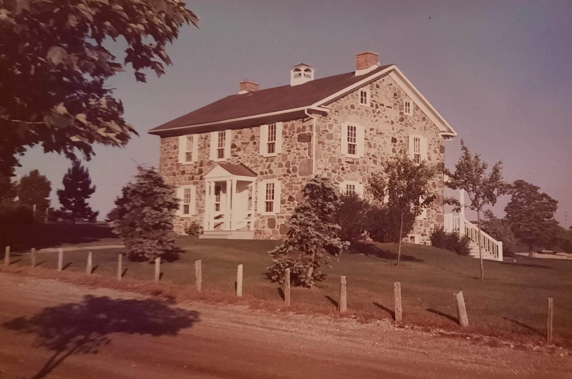 a vintage photo of Brubacher House from 1982