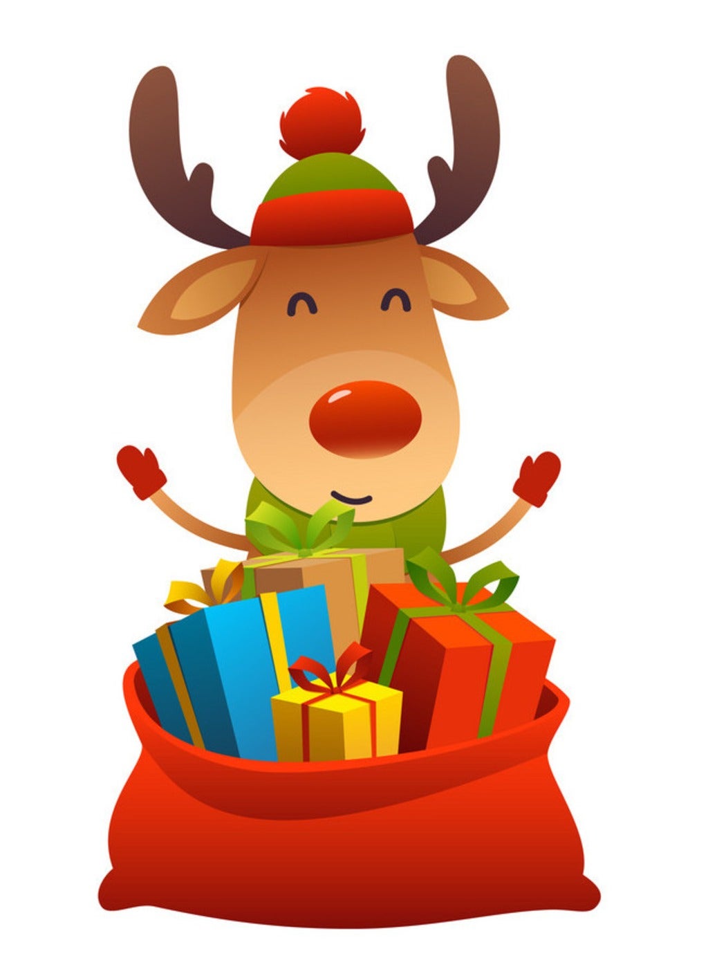 Reindeer with gifts