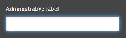 Administrative label