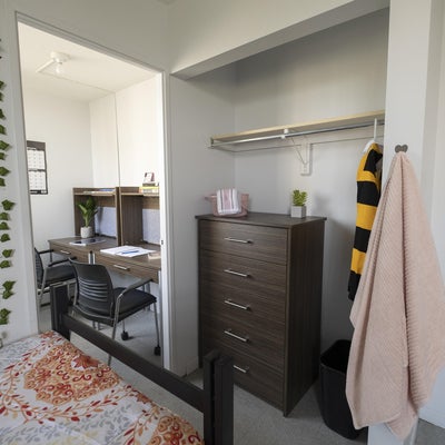 UWP double room closet and study area