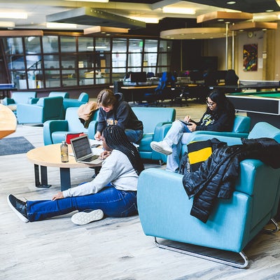 Village 1 main floor communal space