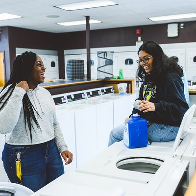 Village 1 communal laundry room