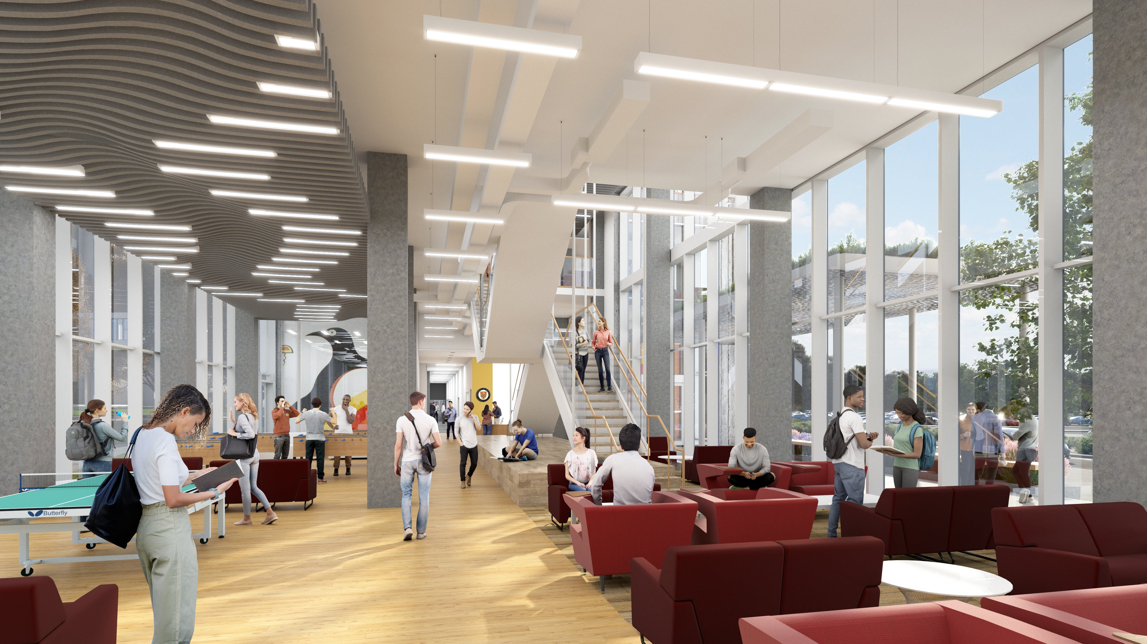 New residence building rendering of main floor