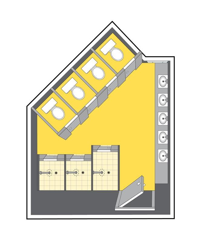 REV washroom layout