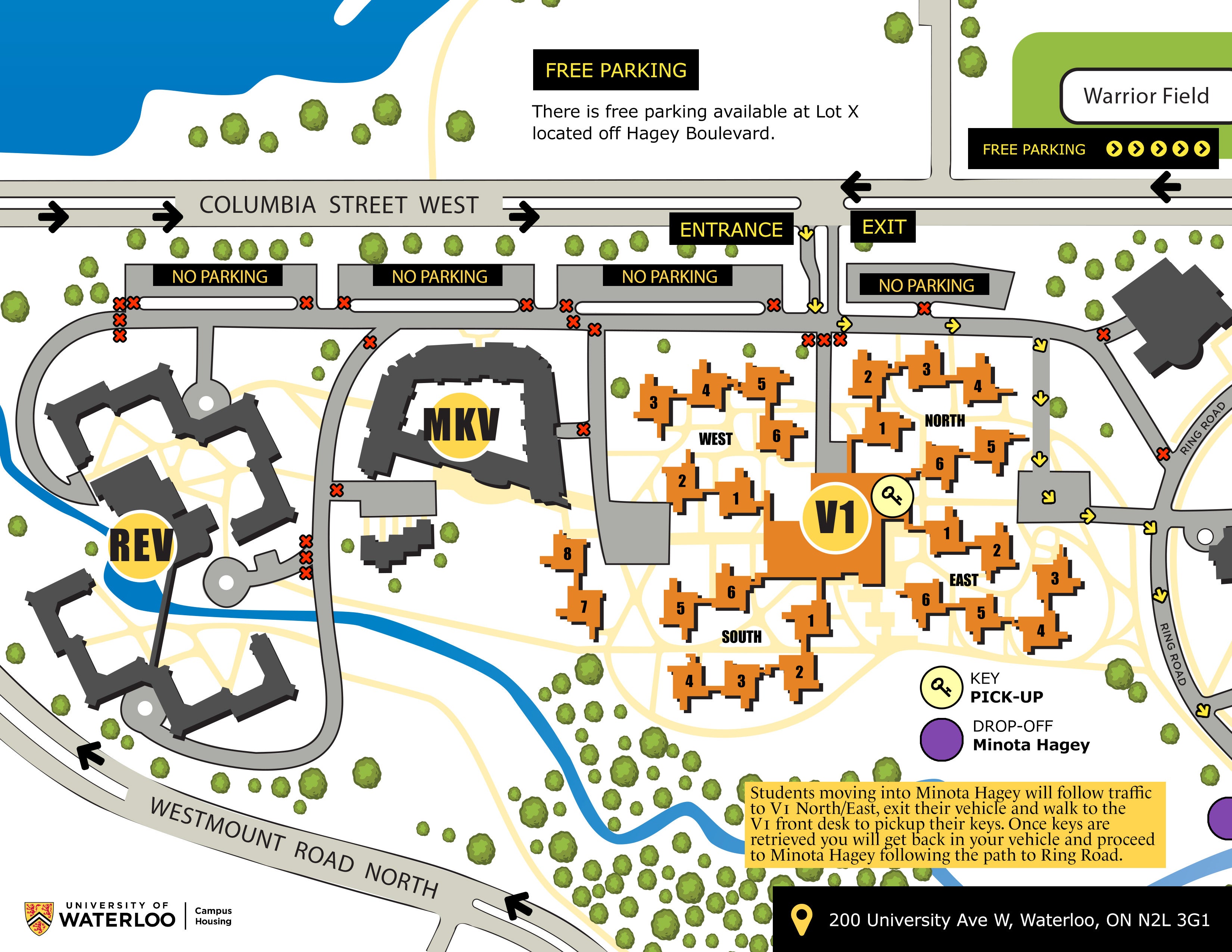 Minota Hagey Move-in Map