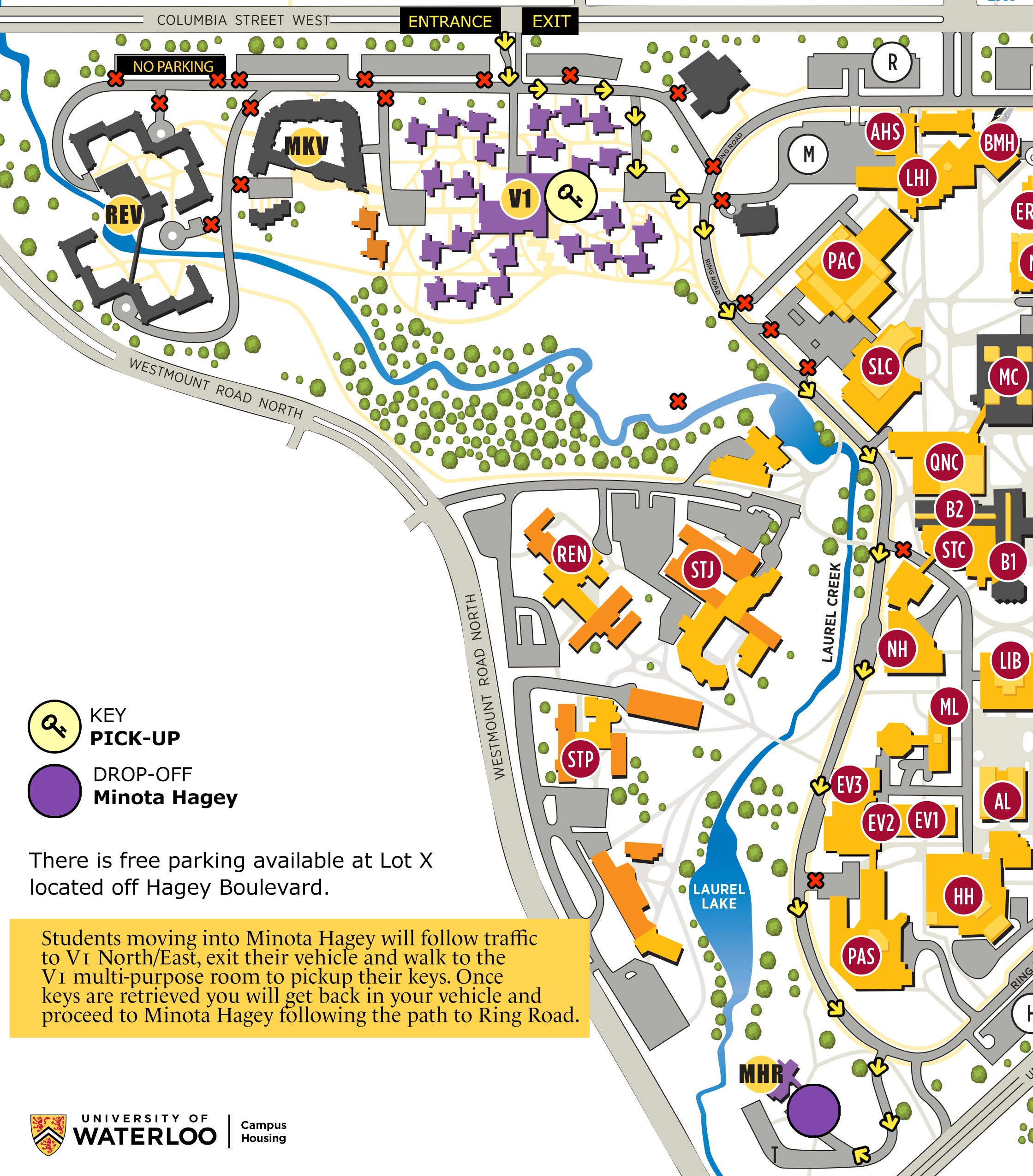 Minota Hagey Move-in Map