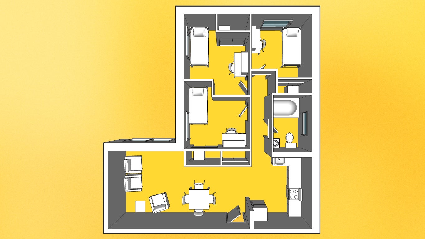 UW Place - Courts - 3 Bedroom Suite