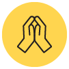 multi faith room icon.