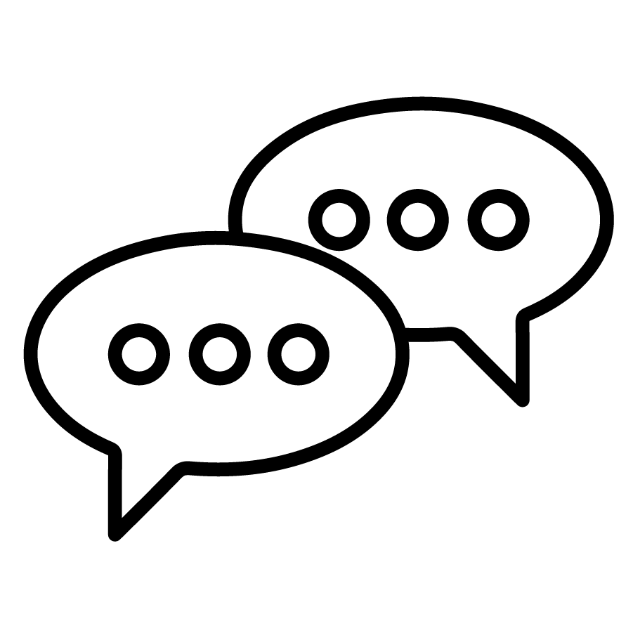 Icon of conversation bubbles