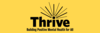 Thrive logo on a yellow background
