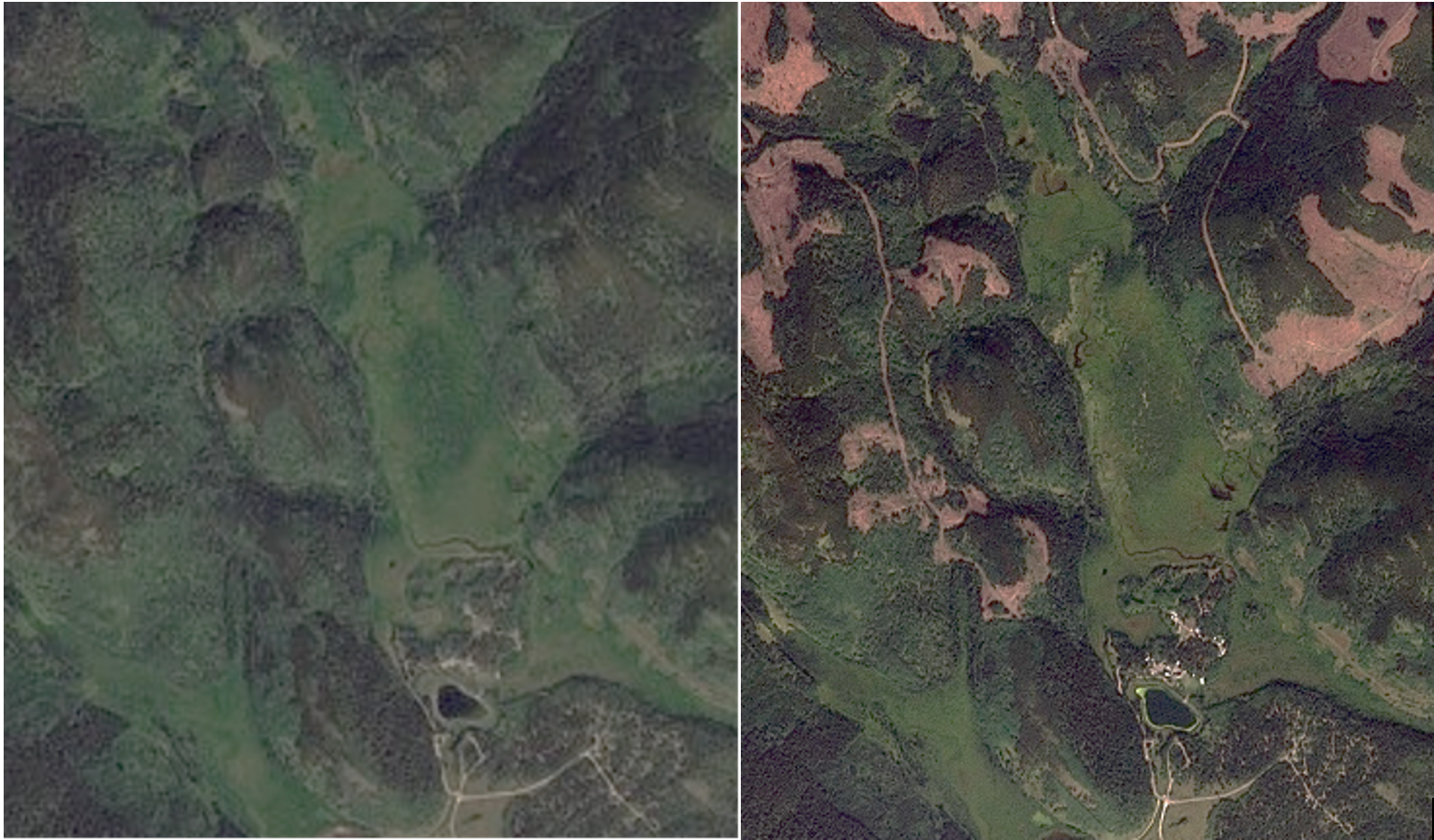 Aerial photographs of Sibbald Fen