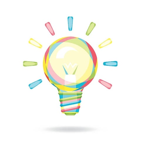 Light bulb symbolizing an idea.