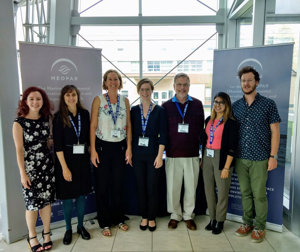 CCRF Coordinator Andrea Minano (second from the right) at this year's Coastal Zone Canada conference