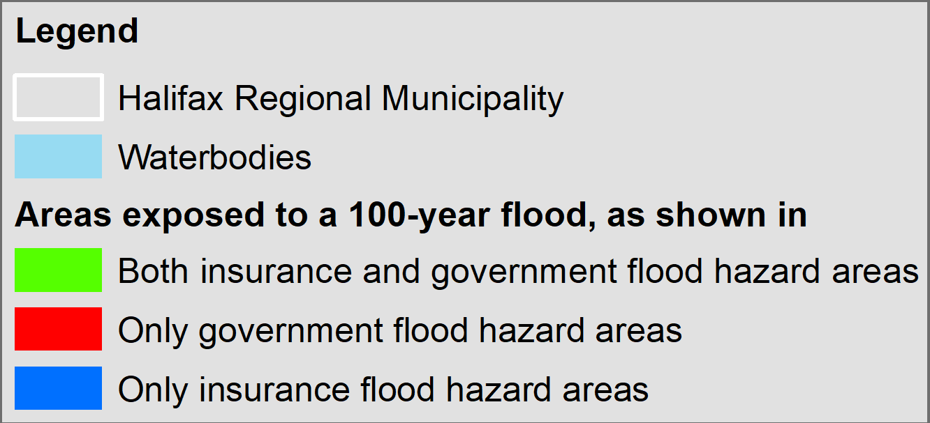 Legend of flood hazard map